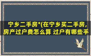 宁乡二手房*(在宁乡买二手房,房产过户费怎么算 过户有哪些手续)